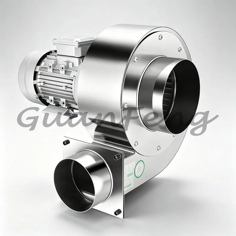 304 Stainless Steel DF Multi‑Wing Industrial Centrifugal Fan, High‑Temp Resistant Blower 220V‑380V with Strong Suction for Indus