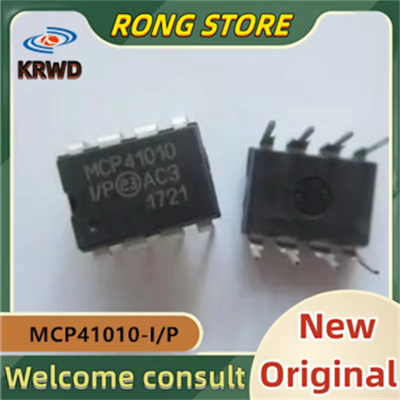 

5PCS MCP41010-I/P New and Original Chip IC MCP41010-I DIP-8 Digital potentiometer chip