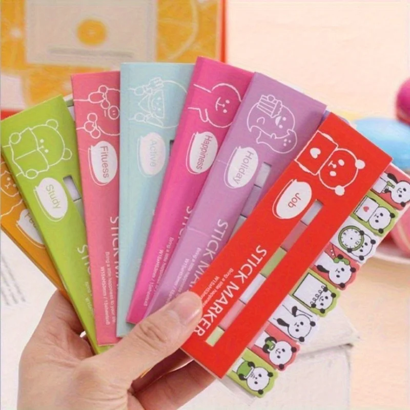 1Pc Internal Page Count 120 Sheets Per Book Stationery Sticky Notes Mini Animals Memo Pad 7 Rowing Note Paper Stickers