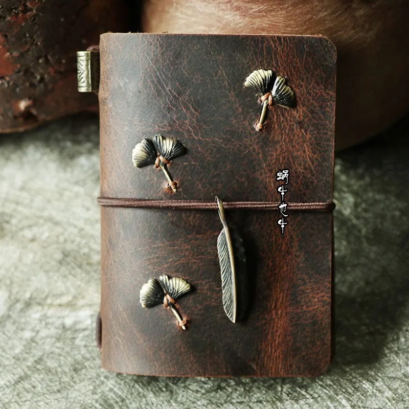 Snail or Niu Original New Retro Mini Album 3 Inch Album Card Bag Socket Cowhide Handmade Storage Album