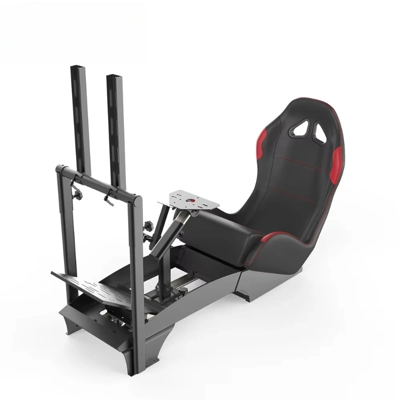 GY046-2 car F1 game racing emulator cockpit simulation wheel frame racing driving emulator with gear shift installation single