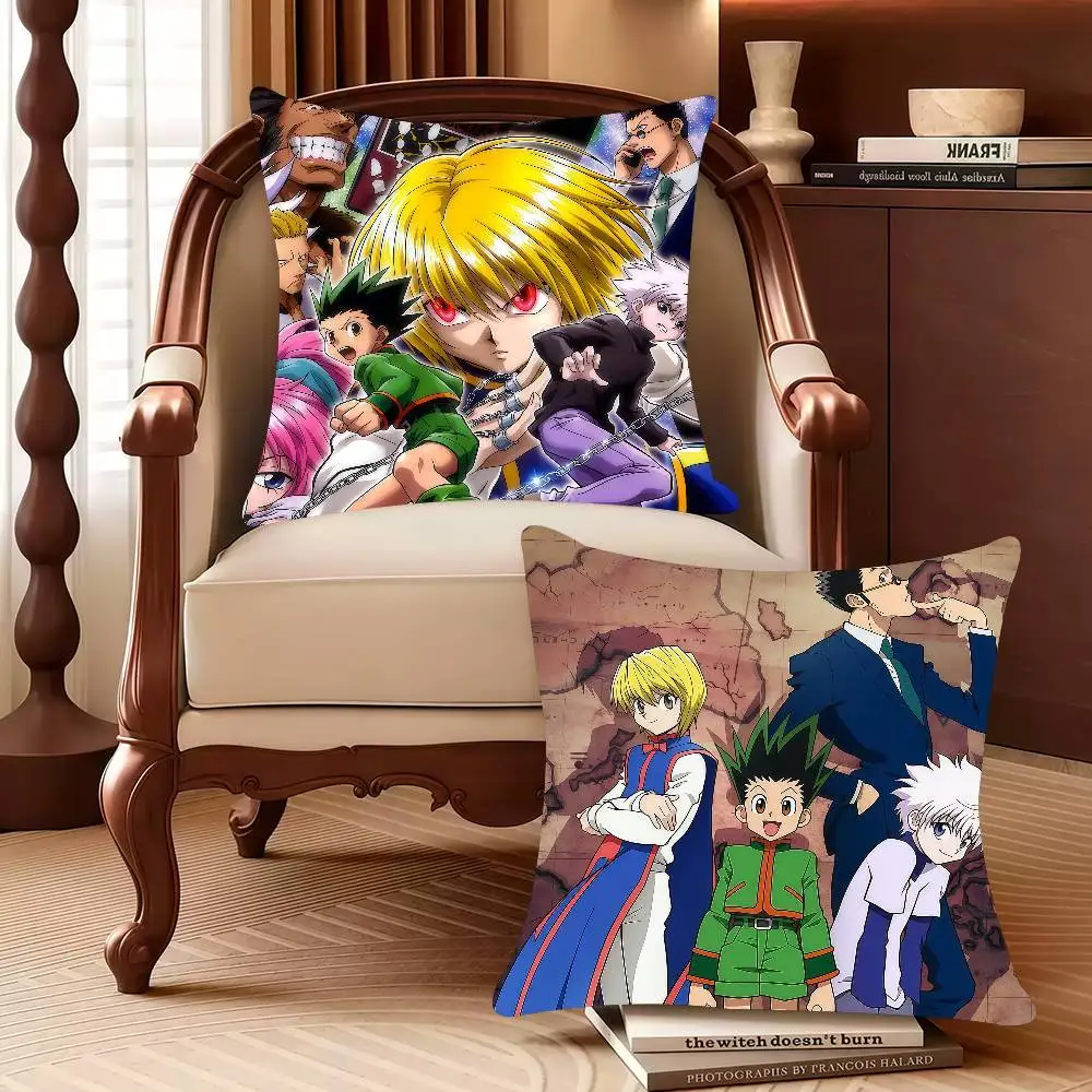 

MINISO H-HUNTER X HUNTER Pillow Case Decor Protective Covers Comfortable soft for Sofa Living Room Home office