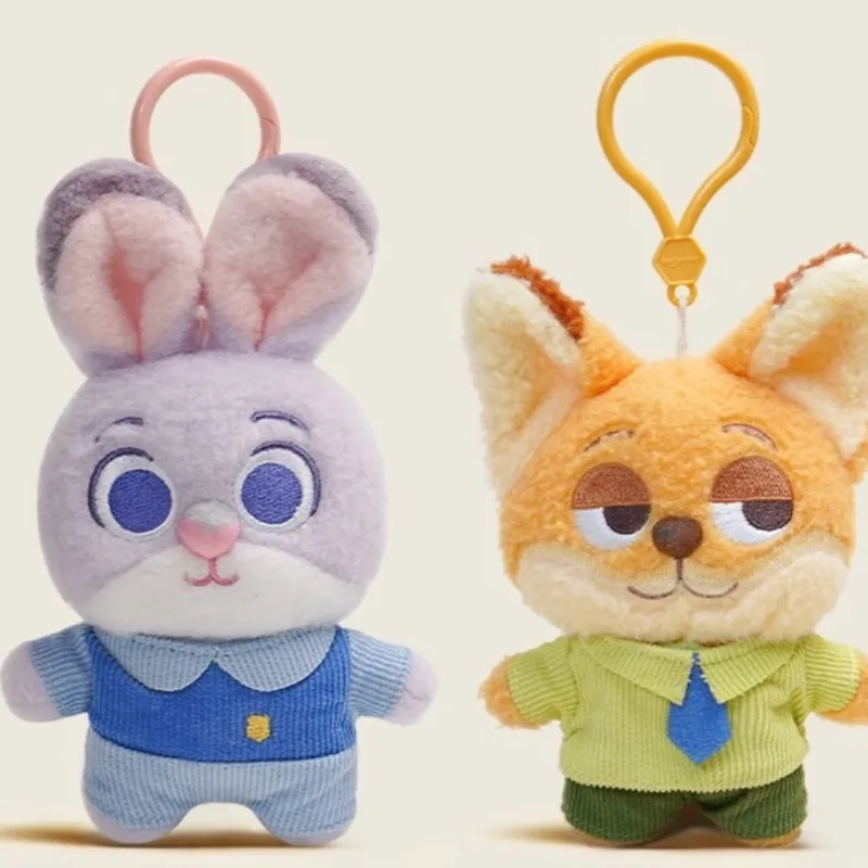 

Cute Animal- Plush Doll Judy Nick Collaboration Bag Keychain Dual-Use Decor Accessory Sincere Birthday Gift for Female Friends