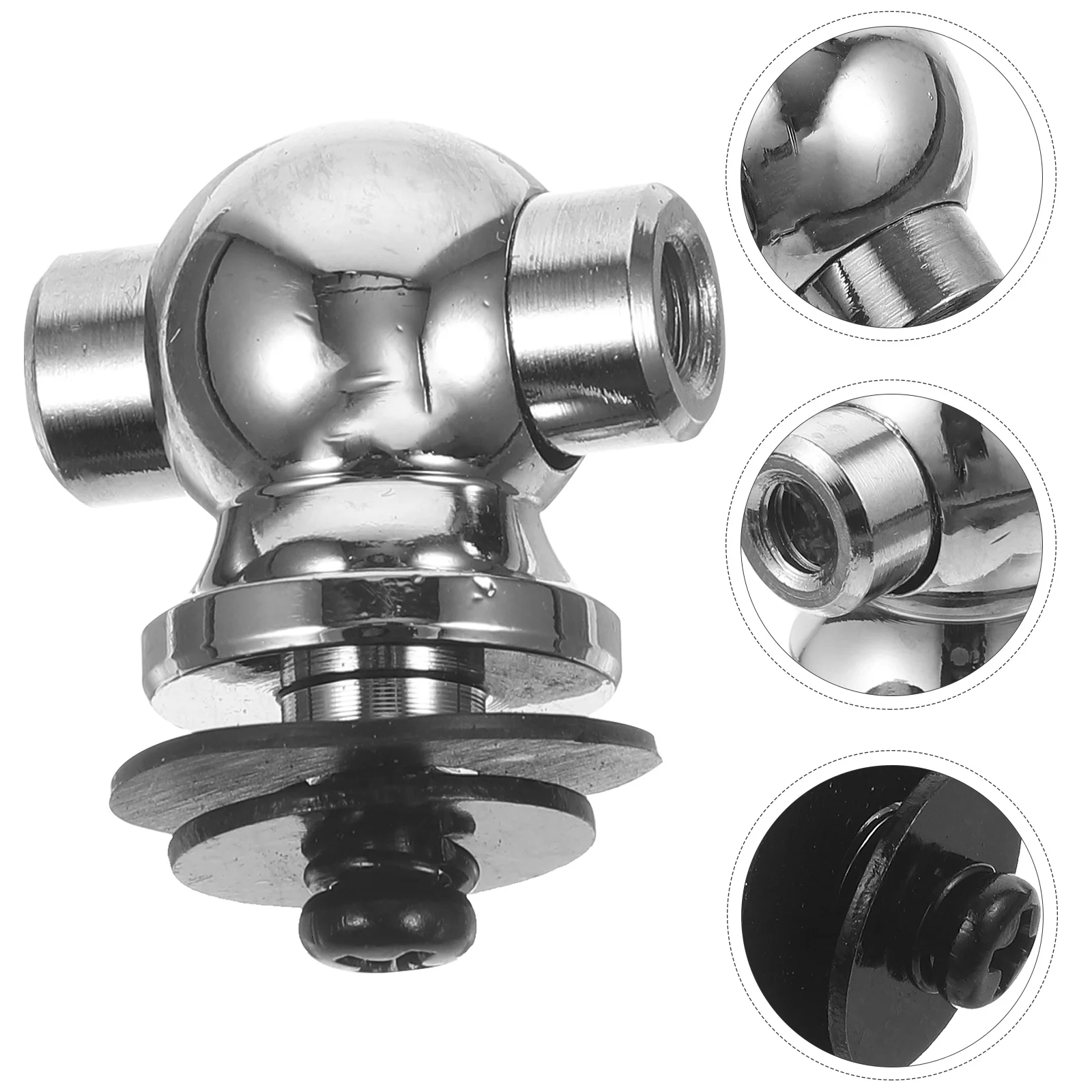 

Drum Mount Bracket Lugs Set Tom Holders for Drums Silver Zinc Alloy Suspension Rim