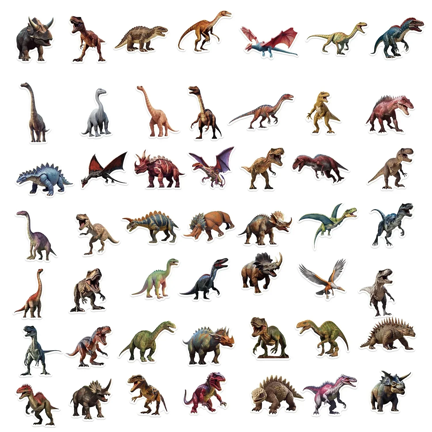 10/50pcs Cool Jurassic Park Movie Stickers Dinosaur Anime Animal Stickers For Stationery Scrapbook Bike Guitar Sticker Toy