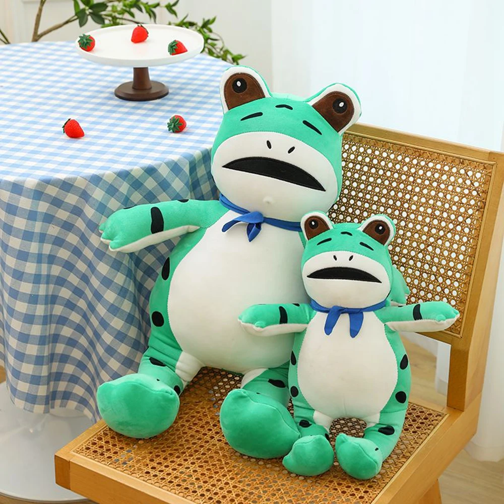 40CM Net Red With The Same Frog Plush Toy Selling Baby Orphan Scarf Poor Toad Spoof Doll Friends Party Birthday Gift Supplies