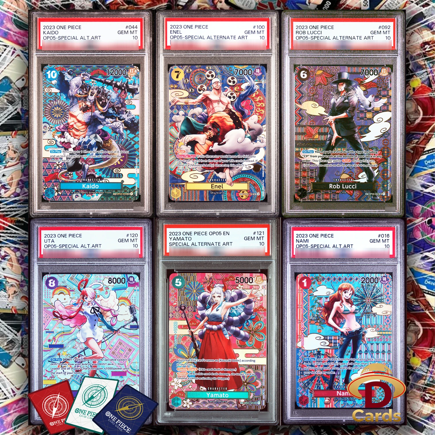 

(6 Cards) One Piece Card Special Alternate Art OP05 Series Set P/S/A10 Gemmt10 Foil Card Collectibles Game Anime Proxy Cards