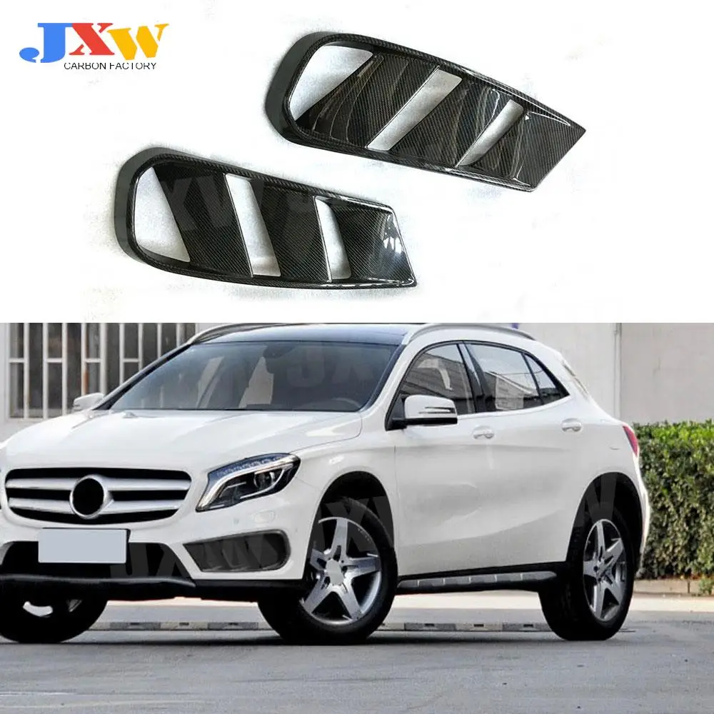 

Carbon Fiber/FRP Front Bumper Air Vent Cover Fog lamp Mesh Grill Frame For Benz GLA Class X156 GLA 200 GLA260 GLA45 2014-2016