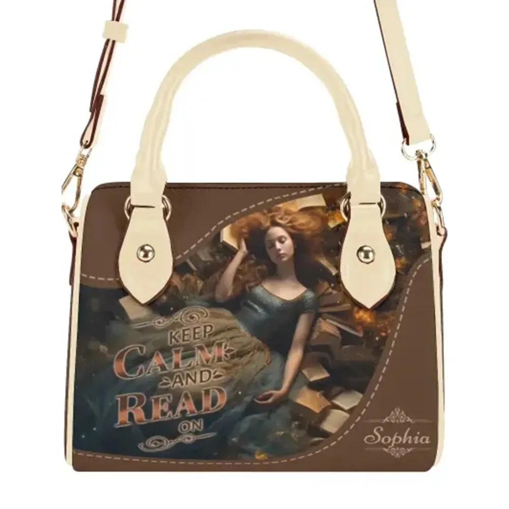 

Customized Leather Boston Bag for Women,Light and Portable and Waterproof, Women's Leather Mini Small Boston Bag Satchel Handbag