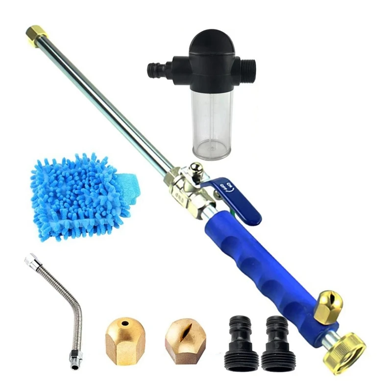 Water Jet High-Pressure Rinse Cleaning Water Hose Spray Nozzle Garden Car Wash Foam Cleaning Tools