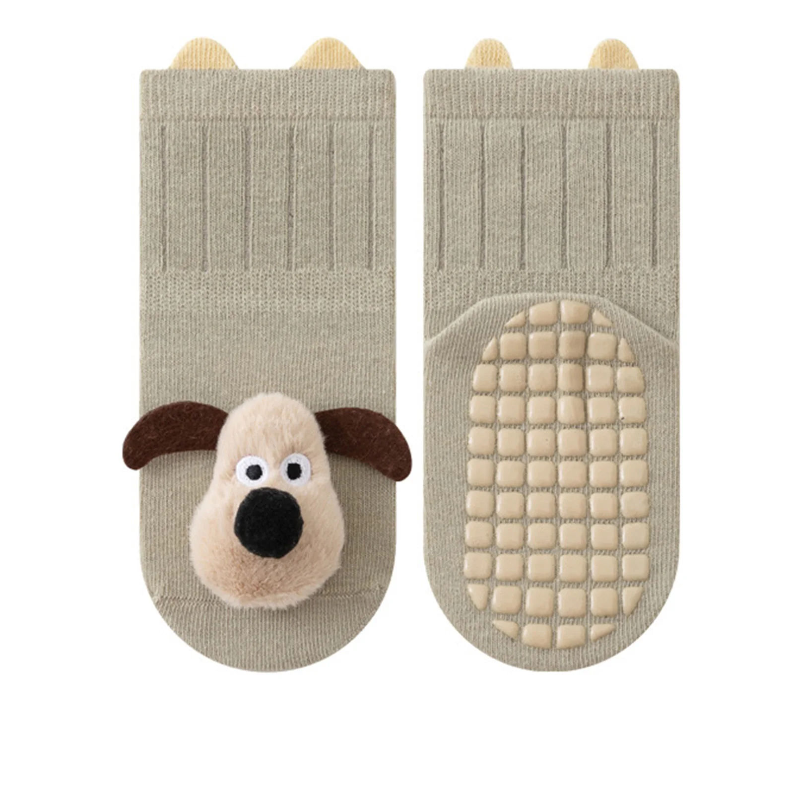 

Baby Girls' Ankle Socks Newborn Infant Toddler Cartoon Doll Cute Non-Skid Warm Cozy Floor Socks for Crawling Walking Running
