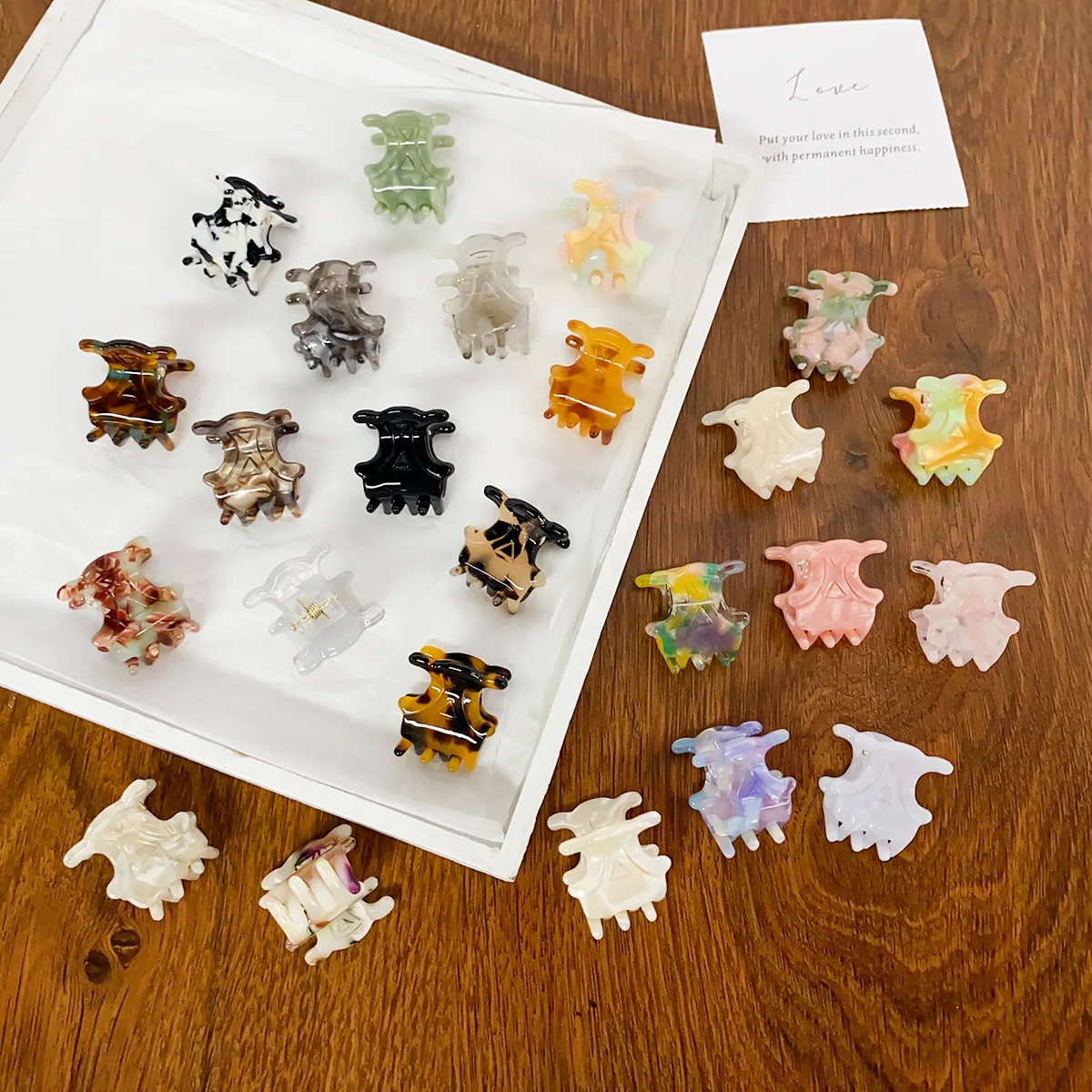 مشبك مخلب خلات صغير 2.5 سنتيمتر مشبك شعر أنيق متدلي 1 قطعة إكسسوارات شعر متطورة لشعر الطفل #1