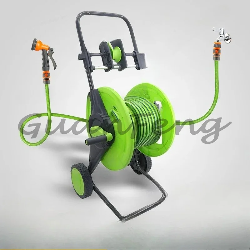 Hand push pulley labor-saving garden watering car wash household water pipe truck
