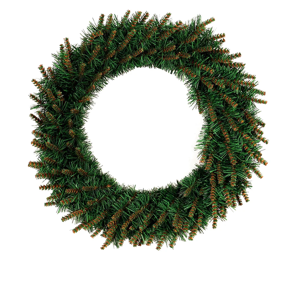 

30 Cm Christmas Garland Holiday Door Wreath Decor Pine LED with Light Lights Xmas