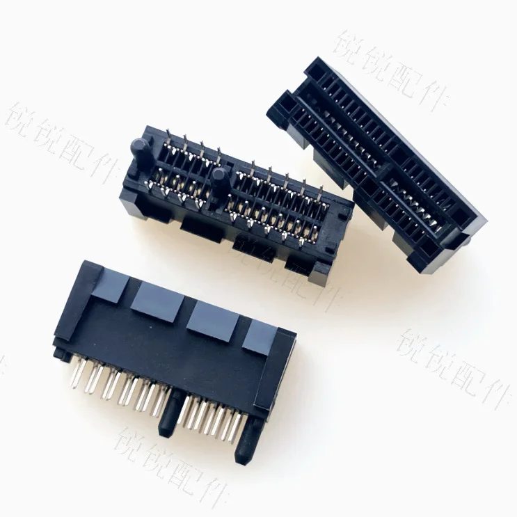 For PCIE graphics card slot PCI-E four rows, in-line 36P X1 graphics card slot socket, black with column