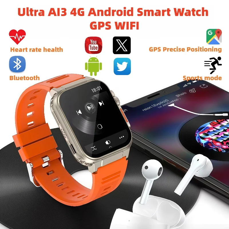 

Microwear Ultra Ai3 New Smart Watch GPS Bluetooth Earphones Sound Quality Bluetooth Call For Men and Women Sports Smartwatches