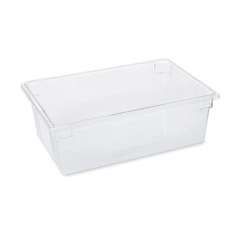 

Food Storage Box/Tote for Restaurant/Kitchen/Cafeteria, 12.5 Gallon, Clear (FG330000CLR)