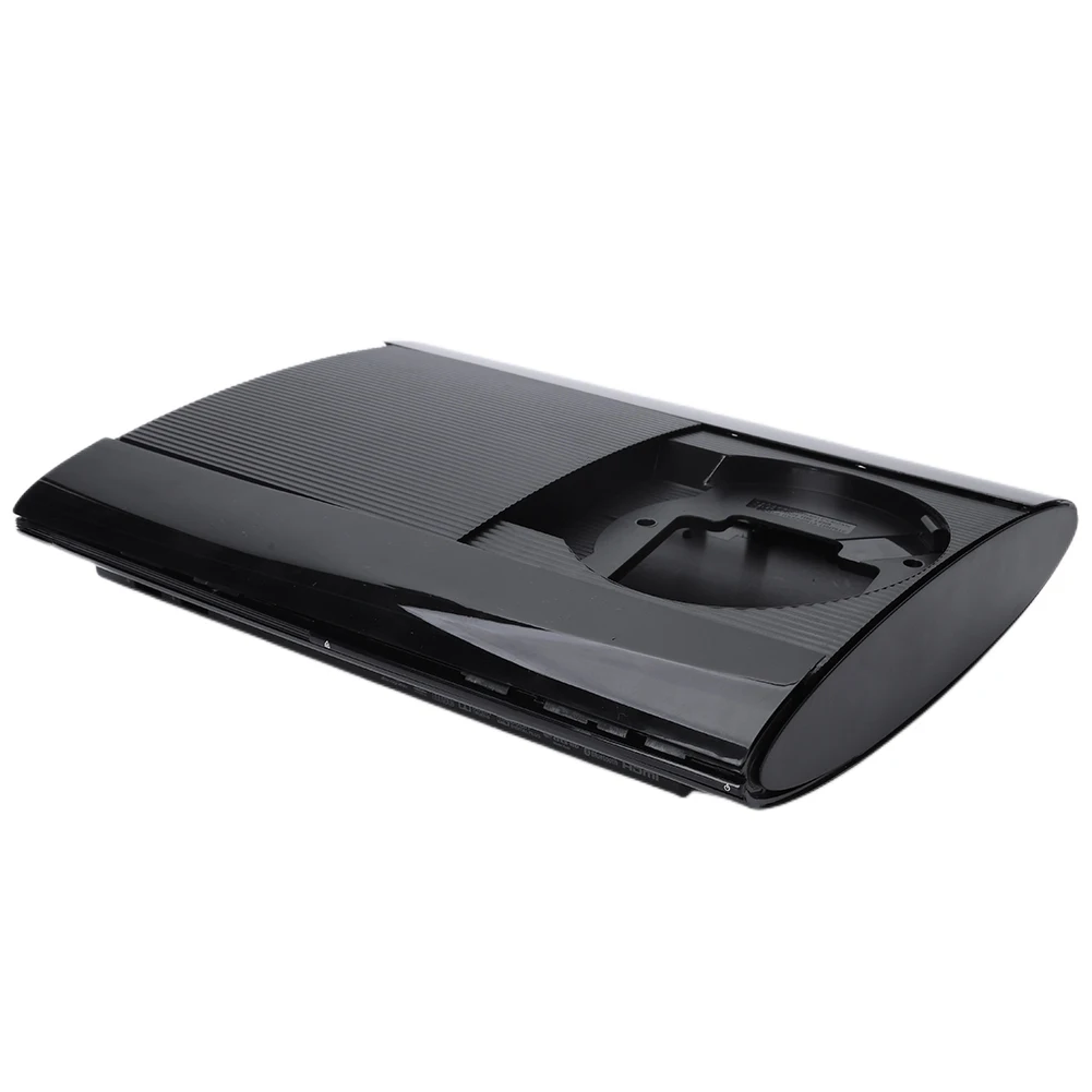 Complete Game Console Case New Replacement Housing Black with Screws Console Faceplate Cover for PS3 Super Slim 4K 4000