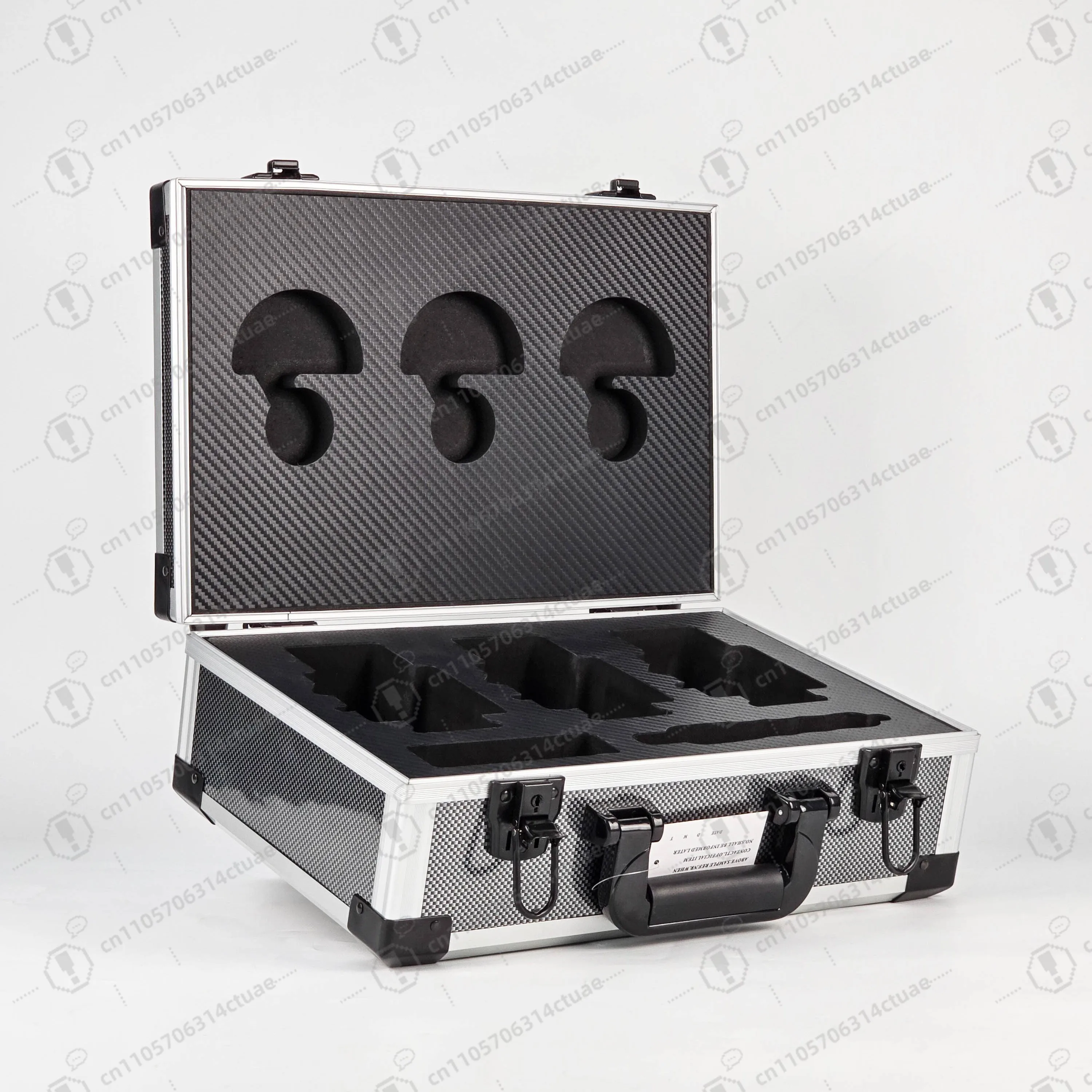 صندوق أدوات ألومنيوم مبطن بالرغوة من مادة EVA، صندوق تخزين منزلي صلب لتغليف معدات الحدائق المعدنية #1