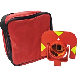 High Quality GPR111 Red Single Prism For Swiss Type Total Stations Prism Surveying Instrument Offset 0mm Constant With Soft Bag