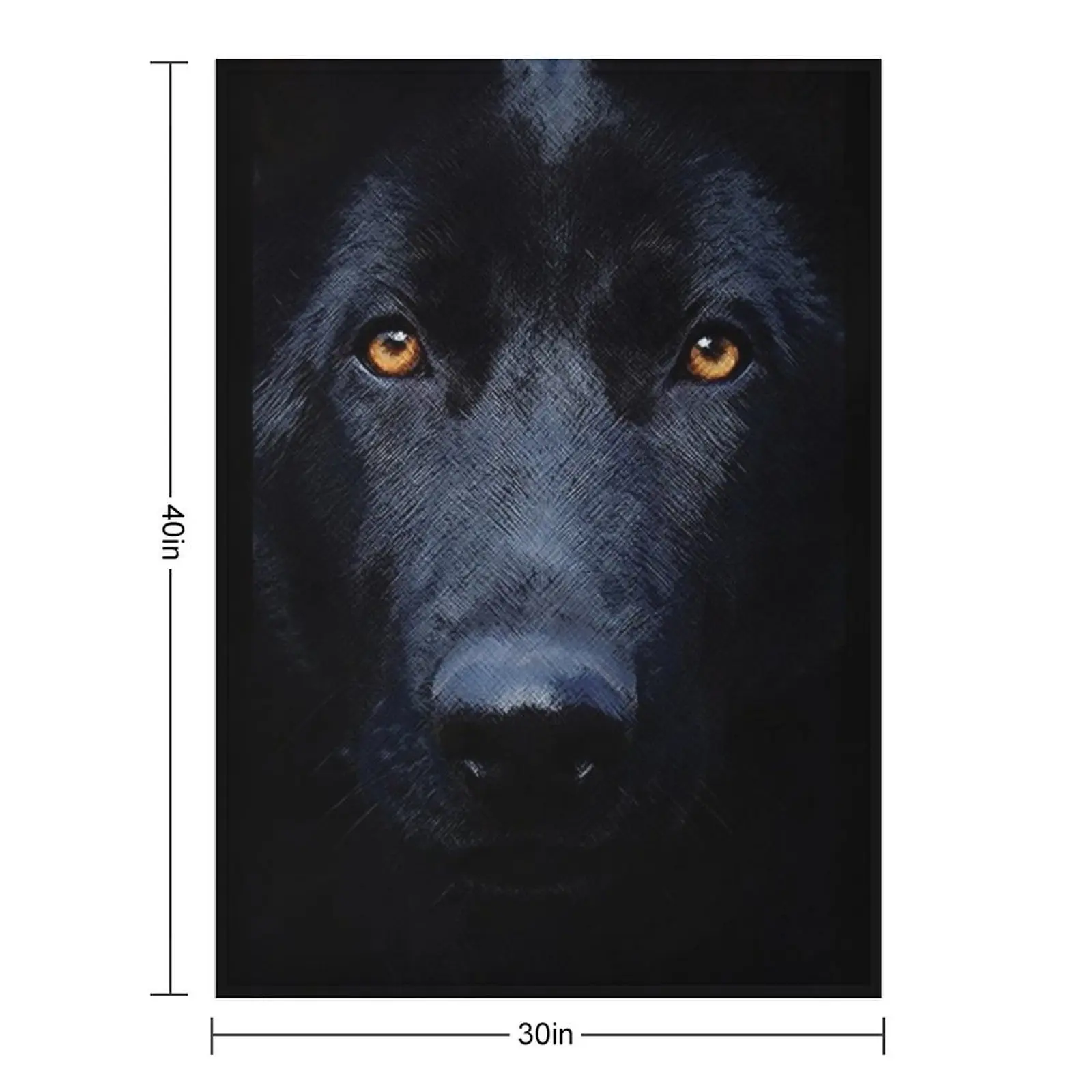 بطانية رمي الراعي الألماني الأسود وبطانيات السرير والأرائك العصرية للأطفال