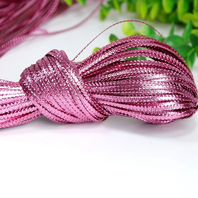 100 ياردة، 1 مم، Cuerda trenzada، Accesorios DIY para cordón de etiqueta، caja de regalo de cuerda para ambver regalos de Navidad #5