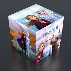 Disney series Theme character Puzzle gift UV printing personalized customization three-order cube intelligence development toy