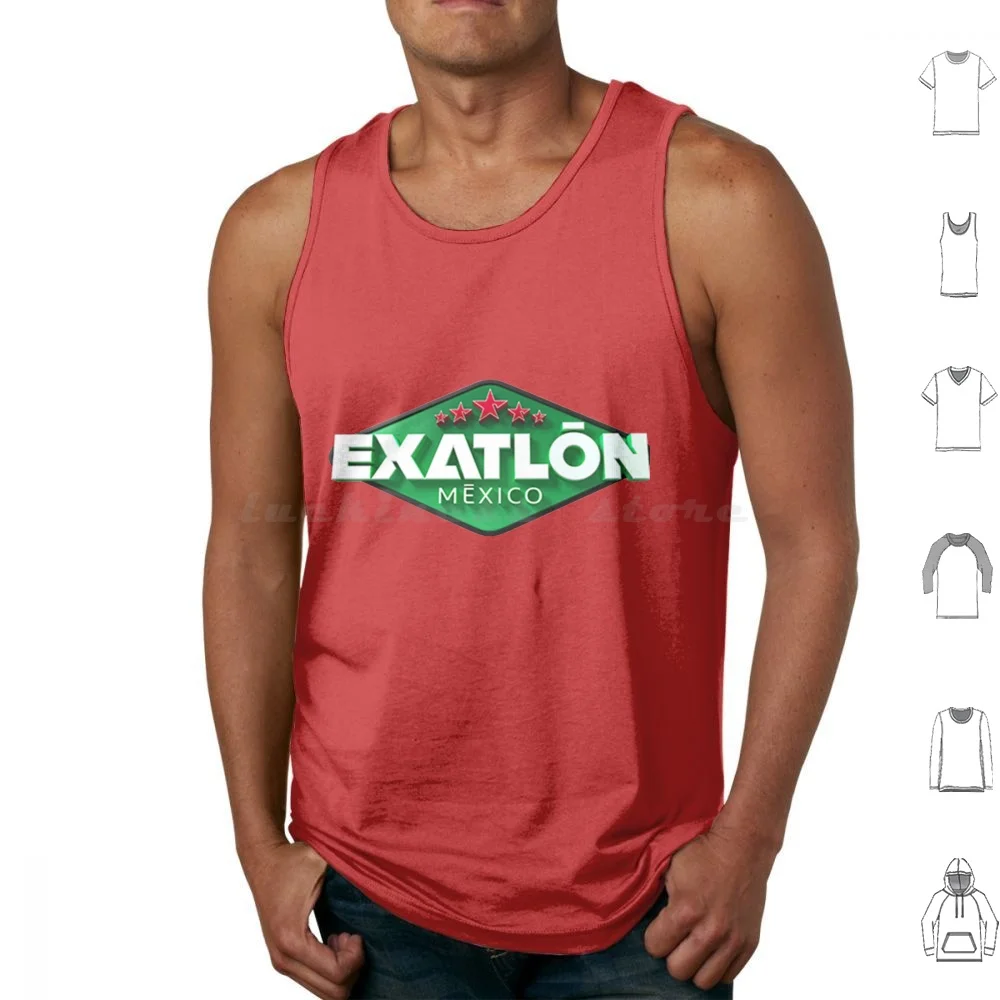Exatlon Mexico Camisetas sin mangas Estampado Algodón Exatlon México Programa de televisión Realidad Competición de televisión