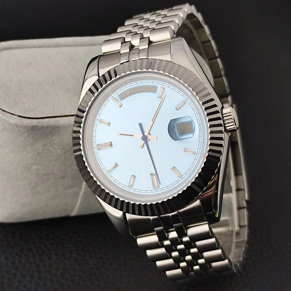 41mm 8285 Gehäuse Saphirglas Edelstahl Uhrenbox Passend für 8285 Uhrwerk Uhrenzubehör Leuchtendes 31mm Zifferblatt 8285 Zeiger – Detail 1