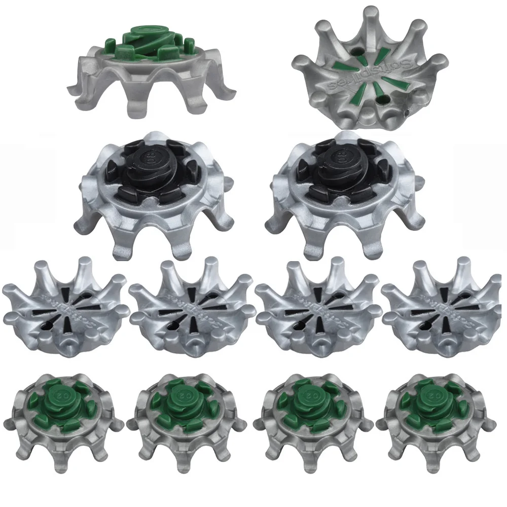 Substituição Sapato De Golfe Spikes, Pregos De Substituição, Soft Grampo Rápido, Metal Cinza, Preto Golf Aids Training para Footjoy Sapatos, Novo Pacote