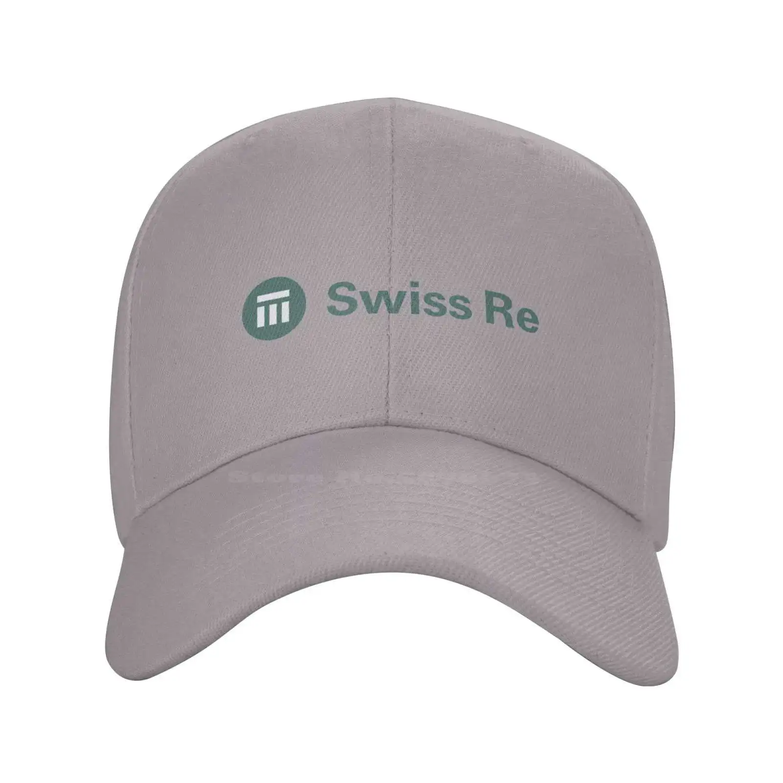 Swiss Re logotipo qualidade Denim Cap, chapéu De Baseball De Malha