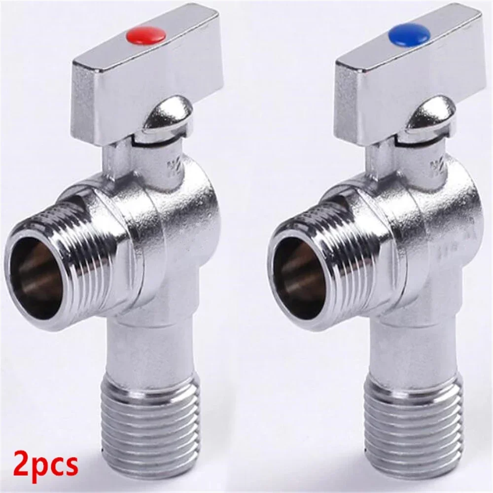 Triangle Valve All Copper Thickened Ball Core Large Flow Angle Valve Toilet Water Heater Cold And Hot Universal Stop Valve