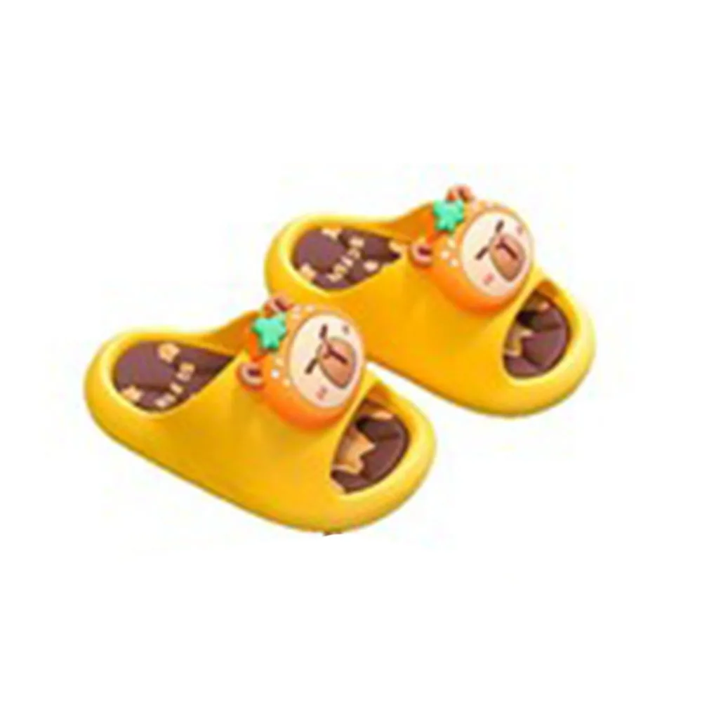 

Baby Slippers PVC Capybara Kids Slippers Anti-slip Soft Cartoon Animal Slippers Comfortable Platform Children House Shoes Boys