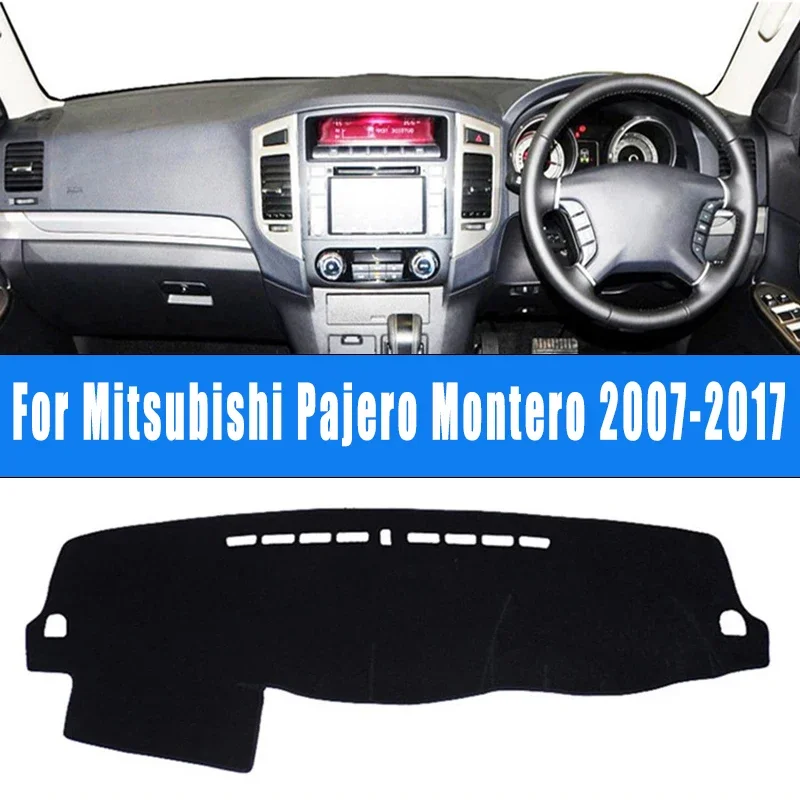 

Car Dashboard Mat Dash Cover Center Console Pad Custom Nonslip Cape Sunshade Accessories For Mitsubishi Pajero Montero 2007-2017
