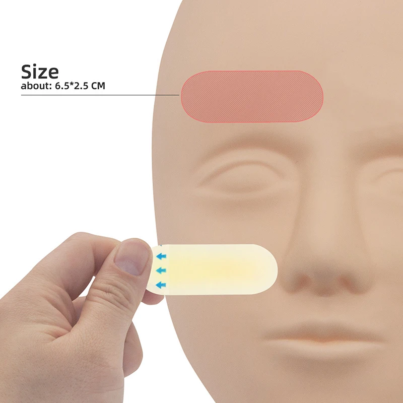 لوازم تدريب الوشم حماية الحاجب نقل الحاجب الجلد ملصق الوشم عملية حقيقية ممارسة السيليكون الدائم