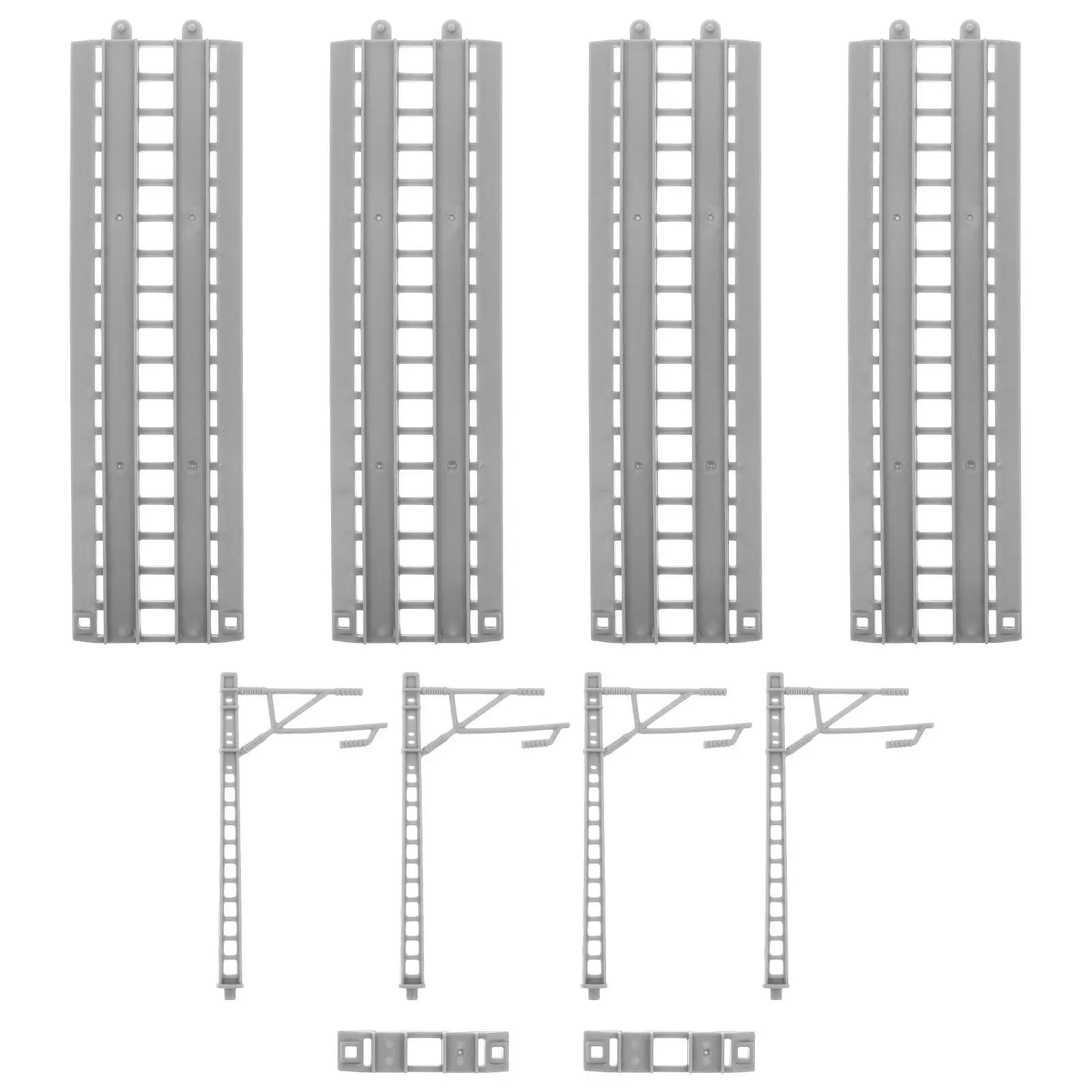 

High-Speed Rail Track Set Interactive Train Station Kit Precision Assembly Construction Playset Compatible with Other Brands