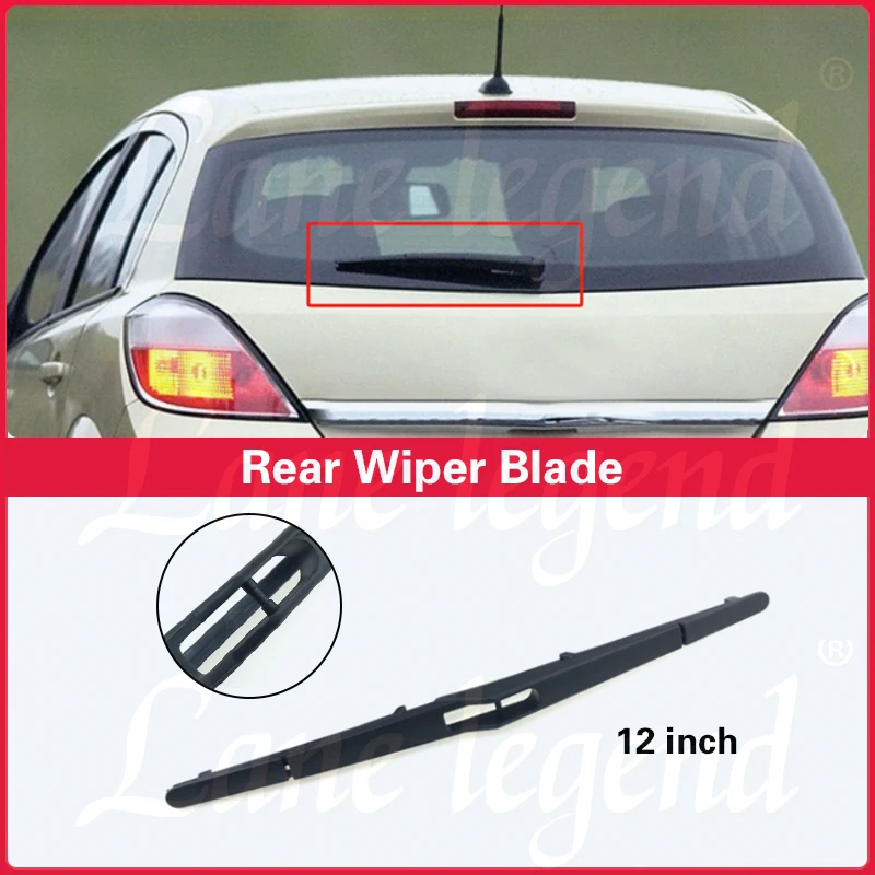 Wiper 12 "bilah Wiper belakang untuk Vauxhall Opel Astra H 5 pintu 2004 - 2009 sikat jendela kaca depan kaca depan