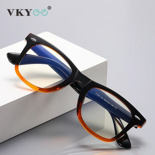 Imagen 2 del producto VICKY, moda personalizada, nuevo diseño, gafas de lectura poligonales geométricas, gafas de protección contra luz azul, prescripción personalizable PFD2102