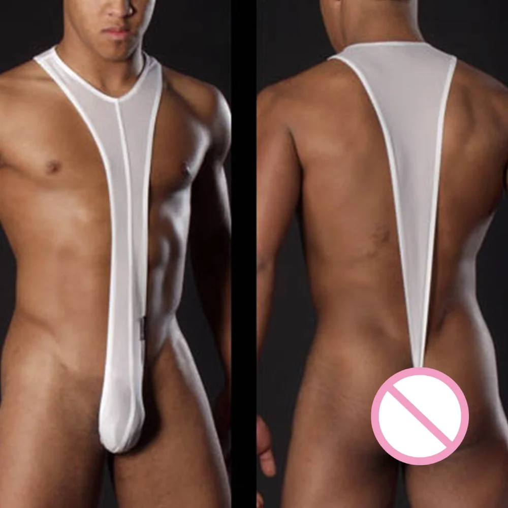 1 szt. Egzotyczna bielizna męska elastyczny pasek body z tyłem stringi stringi kombinezon podkoszulki bielizna seksowna