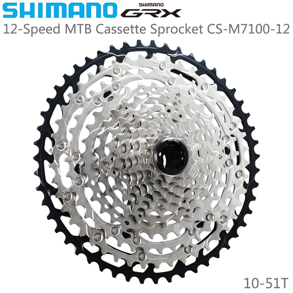 

SHIMANO SLX CS-M7100-12 MTB Bike Cassette Sprocket 12 Speed 10-51T Bicycle Flywheel Original Cycling Parts