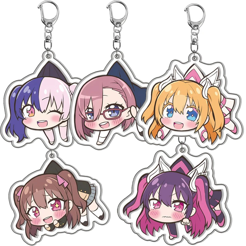 

Kawaii 2,5 размерное соблазнение аниме Q версия фигурка брелок аксессуары акриловый Шарм мультфильм милая сумка Diy брелок для ключей Декор