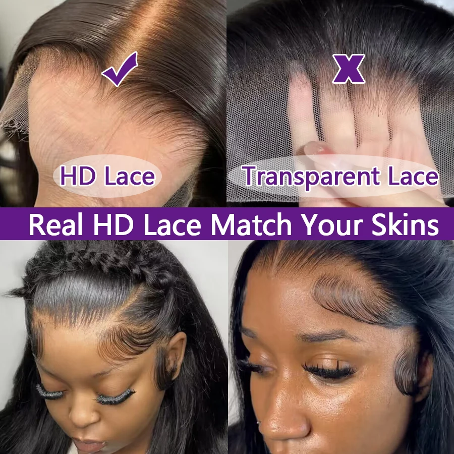 5x5 hd fechamento do laço perucas em linha reta remy perucas de cabelo humano pré-arrancado com cabelo do bebê 13x6 13x4 hd perucas dianteiras do laço para mulher 40 polegada