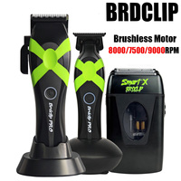 BRDCLIP 8000RPM Professional Electric Hair Clipper M10C Brushless Motor DLC Blade 4500mAh Trimmer M10T 9000RPM Barber Shaver 999