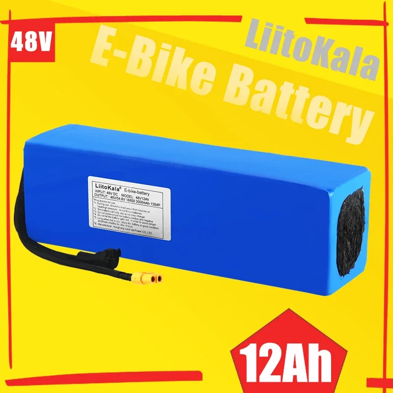 LiitoKala 48V 30Ah 40Ah 10Ah 12Ah 15Ah 20Ah 24Ah 36Ah E-Bike  Battery Pack For Electric bike Electric Scooter