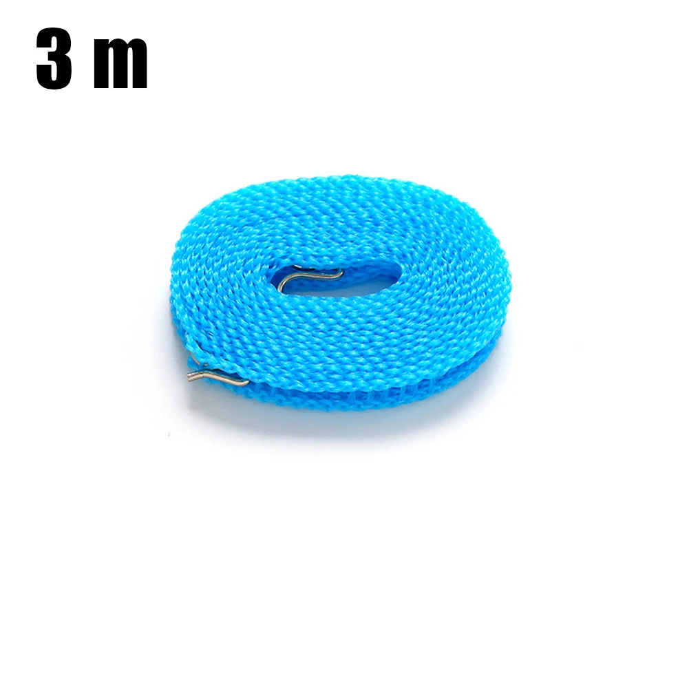 Clothesline Non-Slip Clothesline Windproof Outdoor Retractable Clothesline Quilt Airing Rope Balcony Travel Camping Collapsible