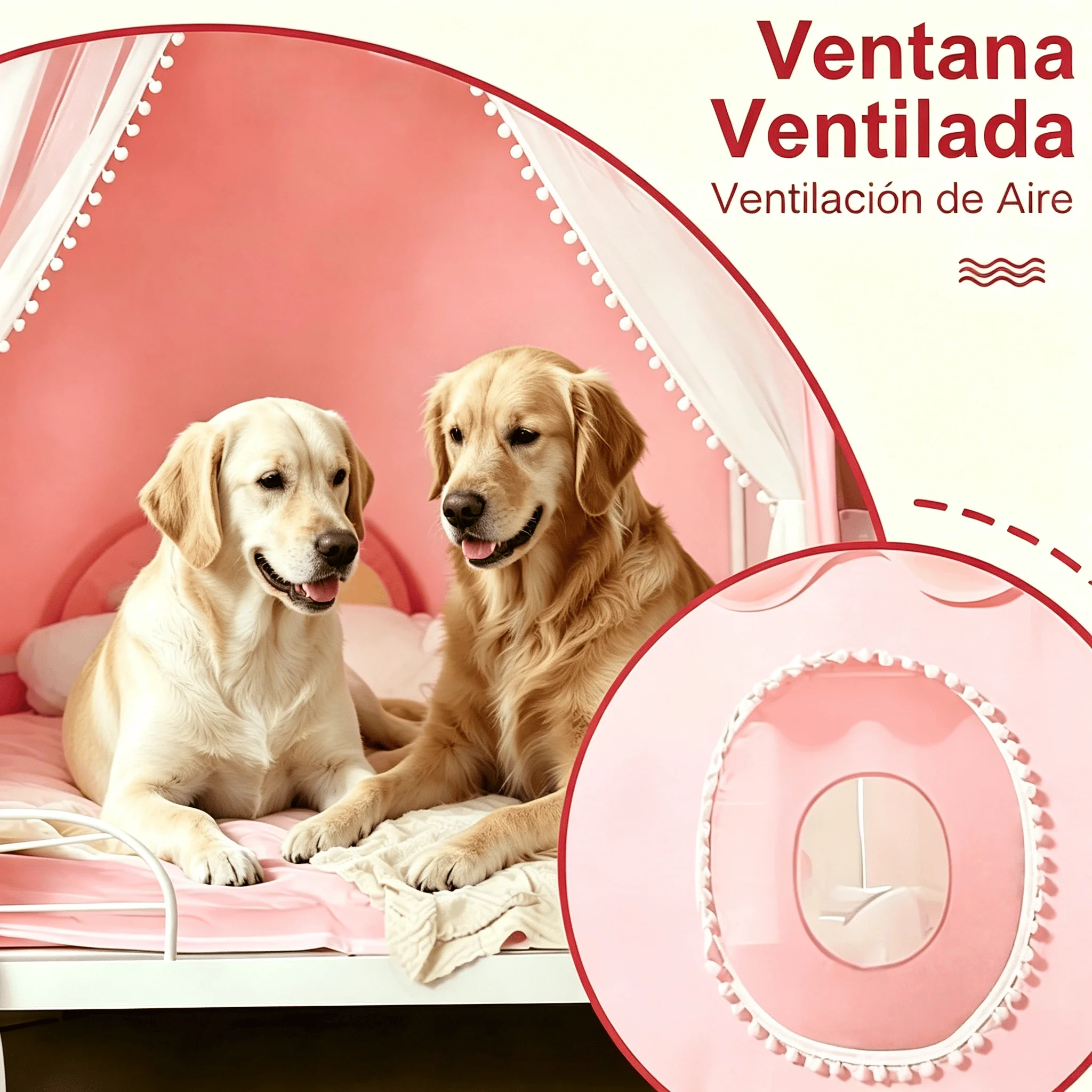 Large Indoor and Outdoor Dog and Cat Kennels, Breathable Pet Rest Houses, Portable Cat and Dog Shelters, with Storage Bag, Easy to Assemble and Clean, Lightweight Design Suitable for Dogs, Cats, Small Animals, and Livestock, an Excellent Gift for Pets - view 4