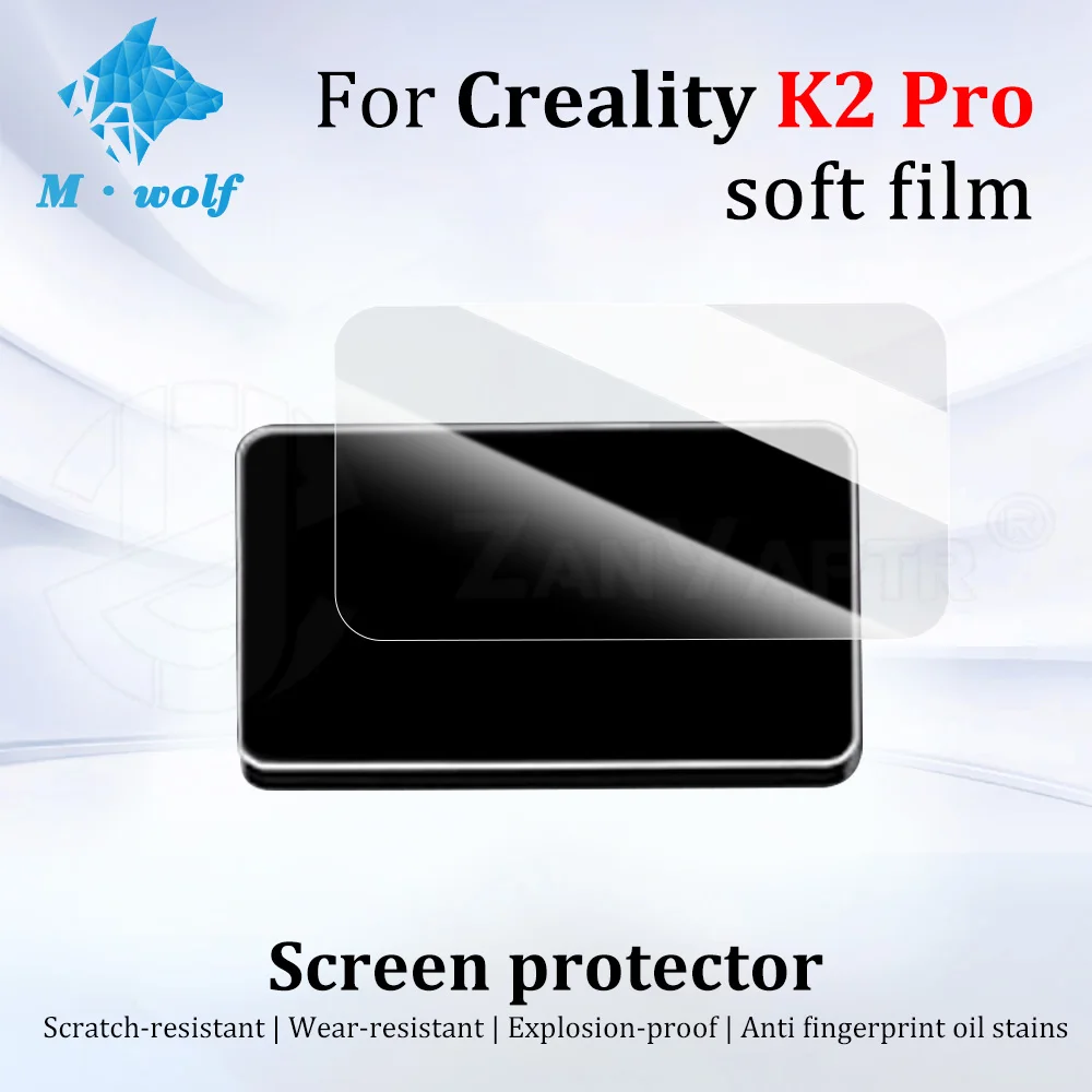 

Защитная пленка для сенсорного экрана 3D-принтера Creality K2 Pro, мягкая HD-пленка с защитой от отпечатков пальцев