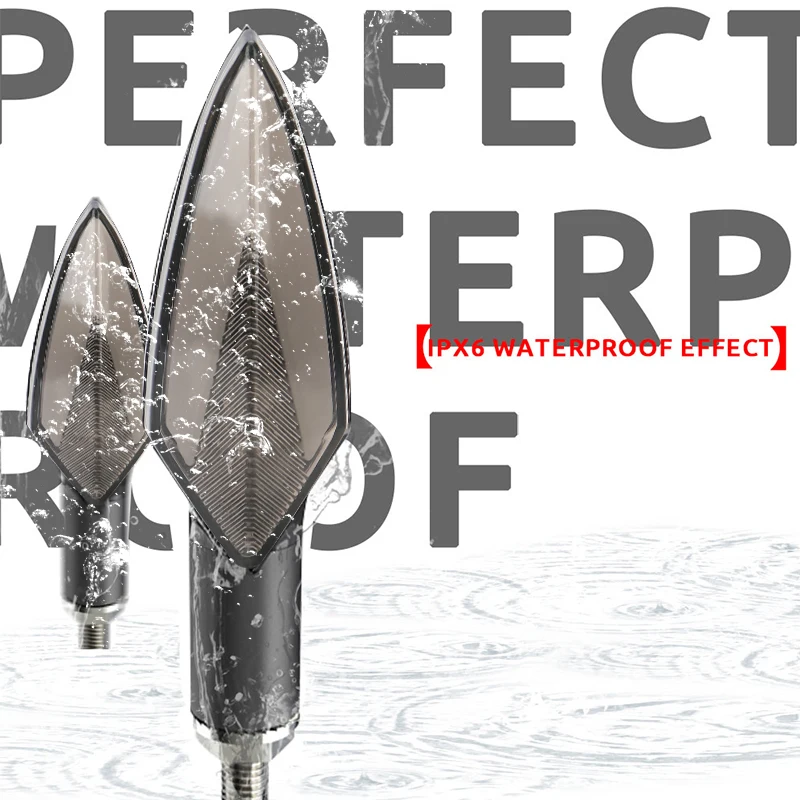 Universal Moto Turn Signal light turn flowing Arrows led motorcycle Warning taillight Flashing led motorcycle indicator lamp