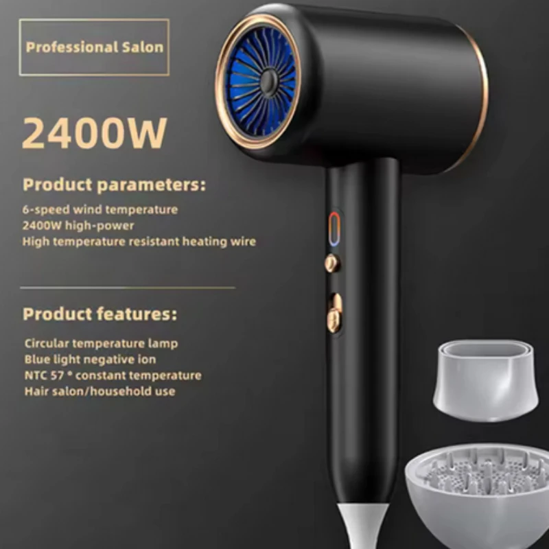 Manufacturer's Direct Selling High-Speed Hair Dryer 2400w High-Power Negative  Hair Care Home  Salon Hair Dryer