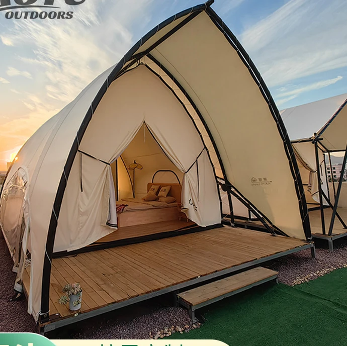 Outdoor luxury camping hotel, tent, camp, sunshade, rainstorm prevention, thickened home stay